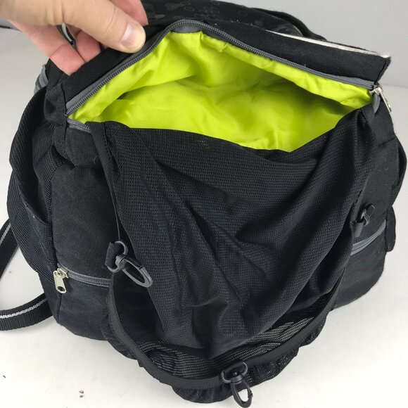 Mizuno Lightning 2 Backpack Daypack Black White Volleyball Sport Bag 14x19x10 - Picture 9 of 13